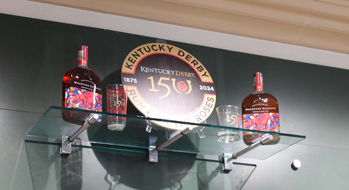 Kentucky Derby Woodford Reserve Liquor in Derby City Gaming Downtown's Gift Shop