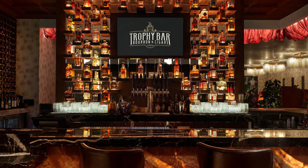 Trophy Bar Bourbon & Cigars at Derby City Gaming Downtown in Louisville, KY