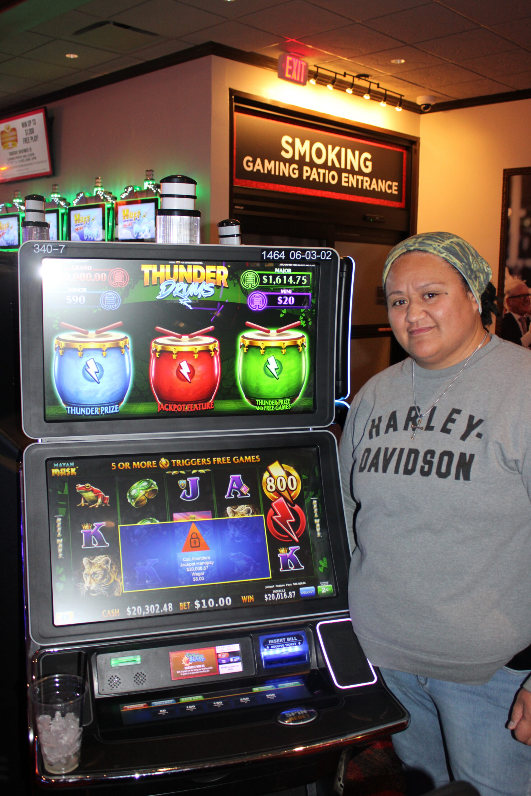 Maggie Edwins $20,008.87 Thunder Drums Mayon Mask