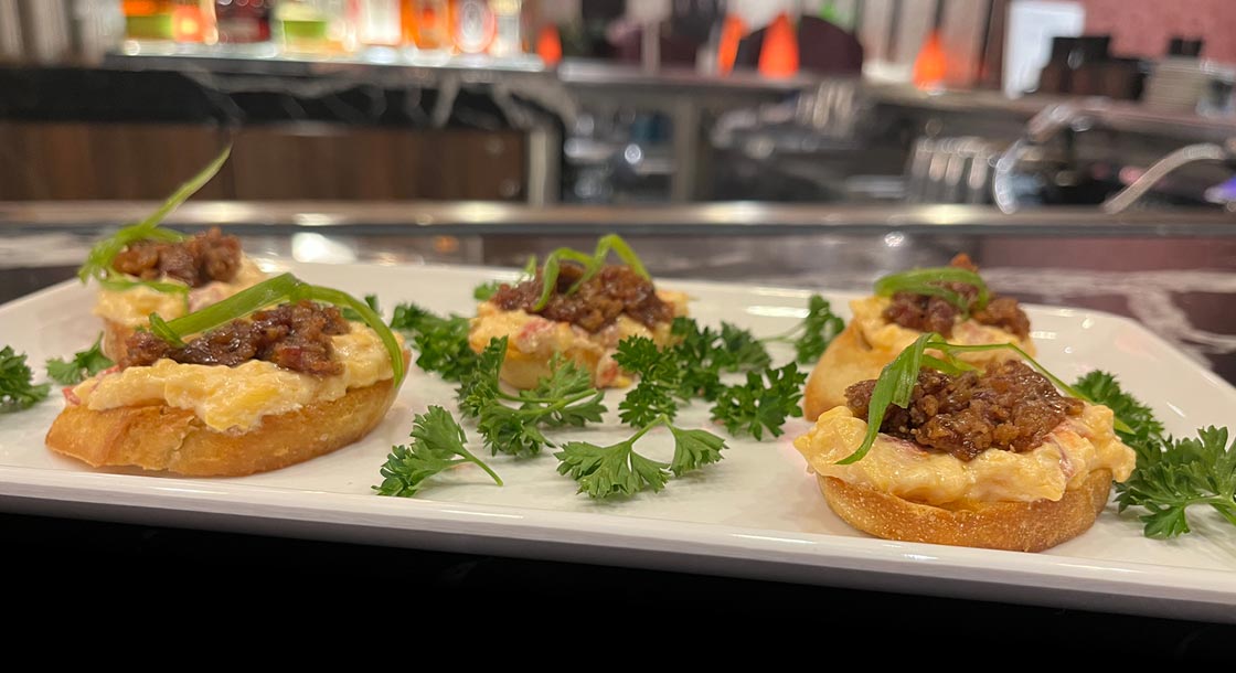 KICC Special offer featuring free pimento bites at Derby City Downtown